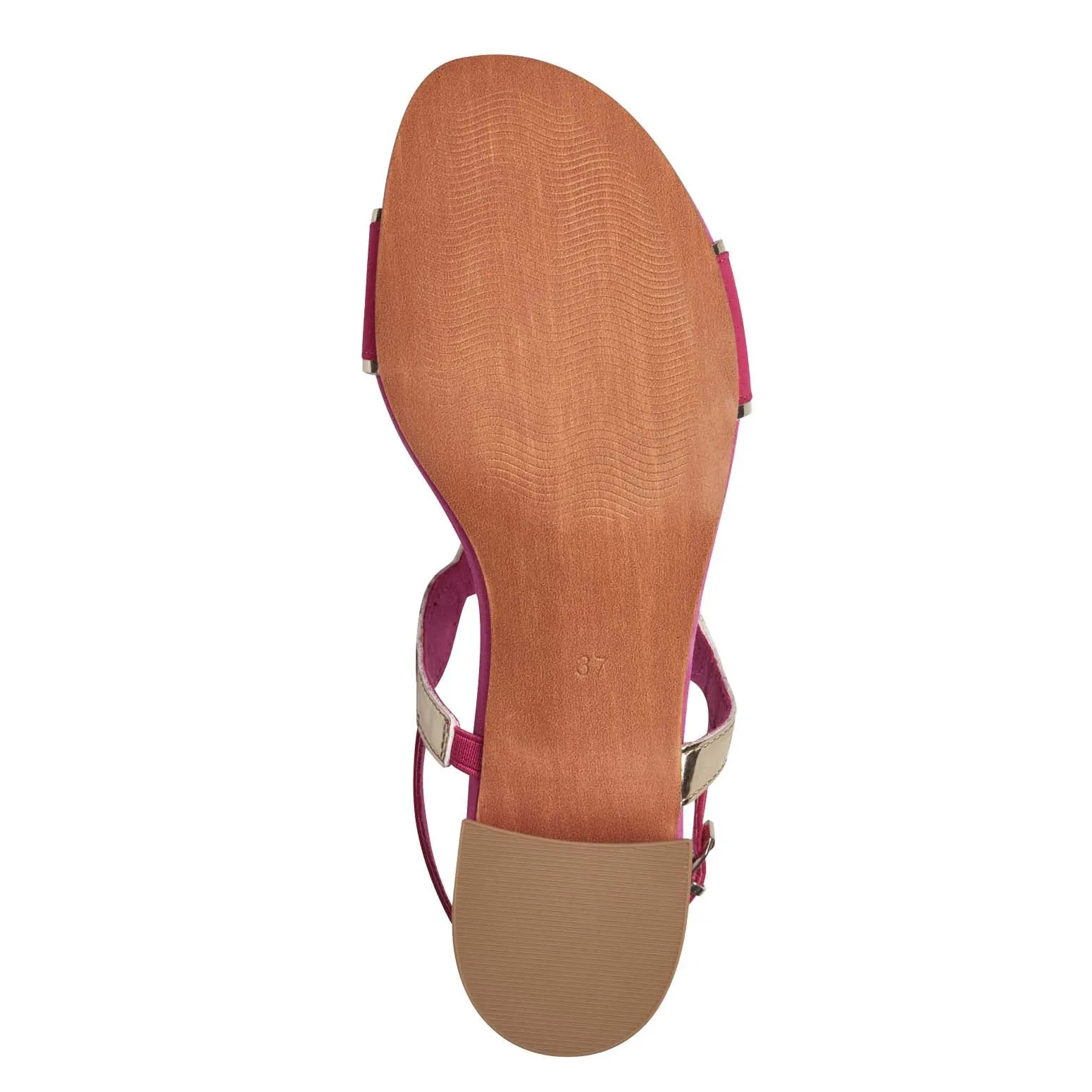Marco Tozzi Block Heel Sandal Pink Comb