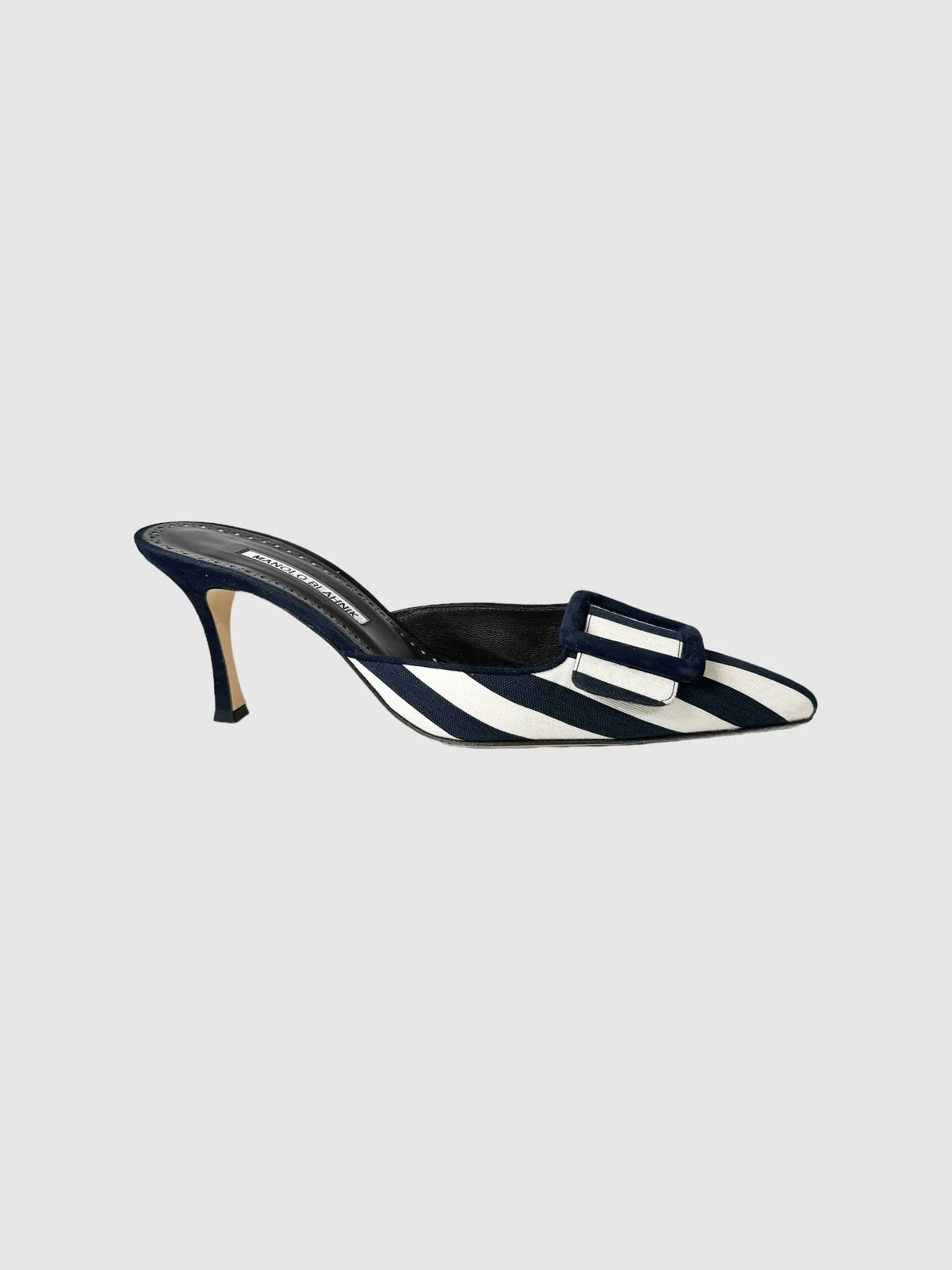 Maysalebi Stripe Mule Pumps- Size 40
