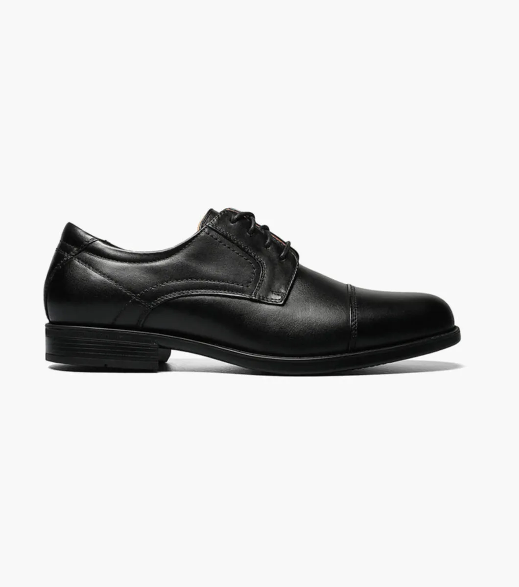 Midtown Cap Toe Oxford-Black | Florsheim