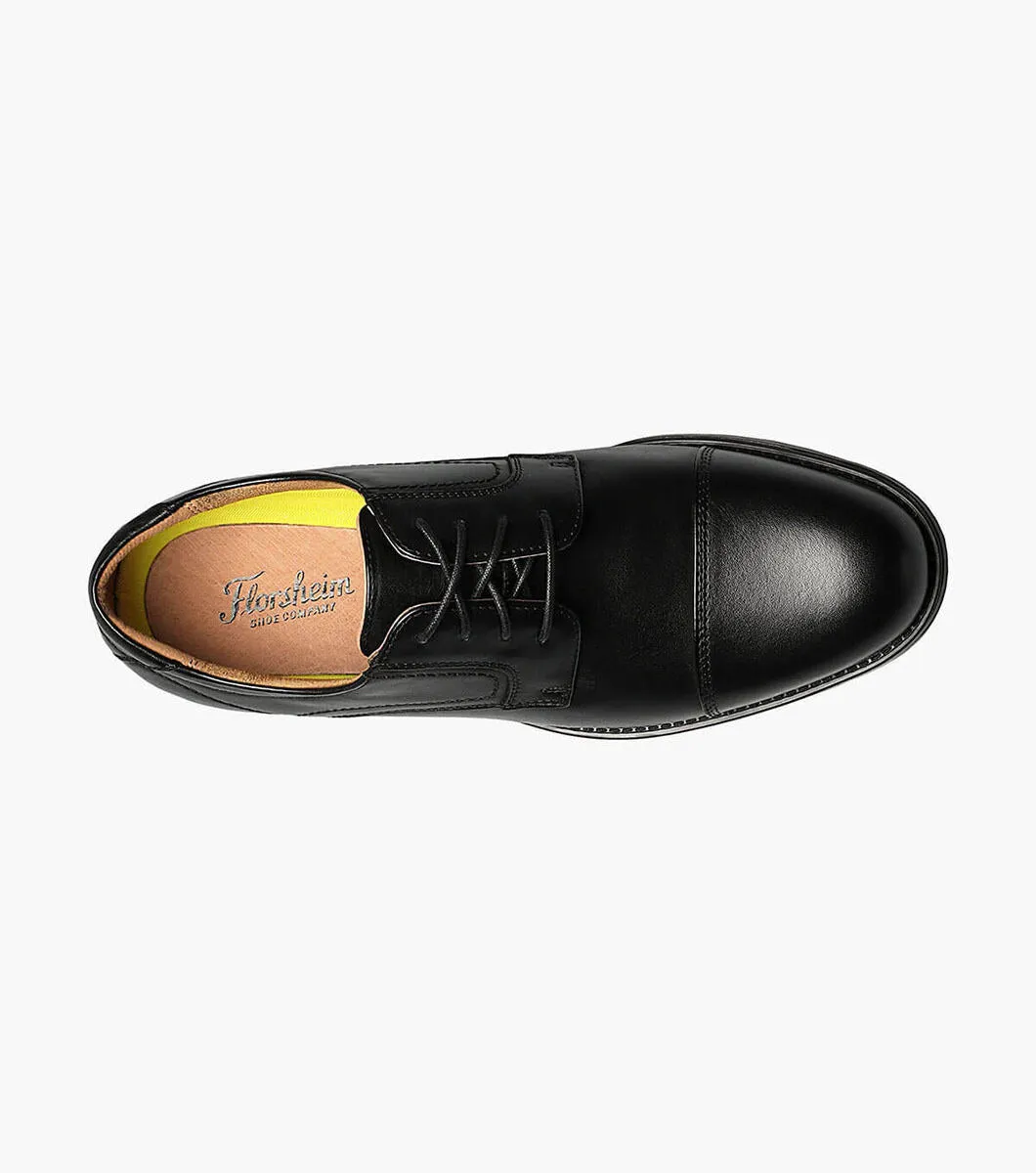 Midtown Cap Toe Oxford-Black | Florsheim