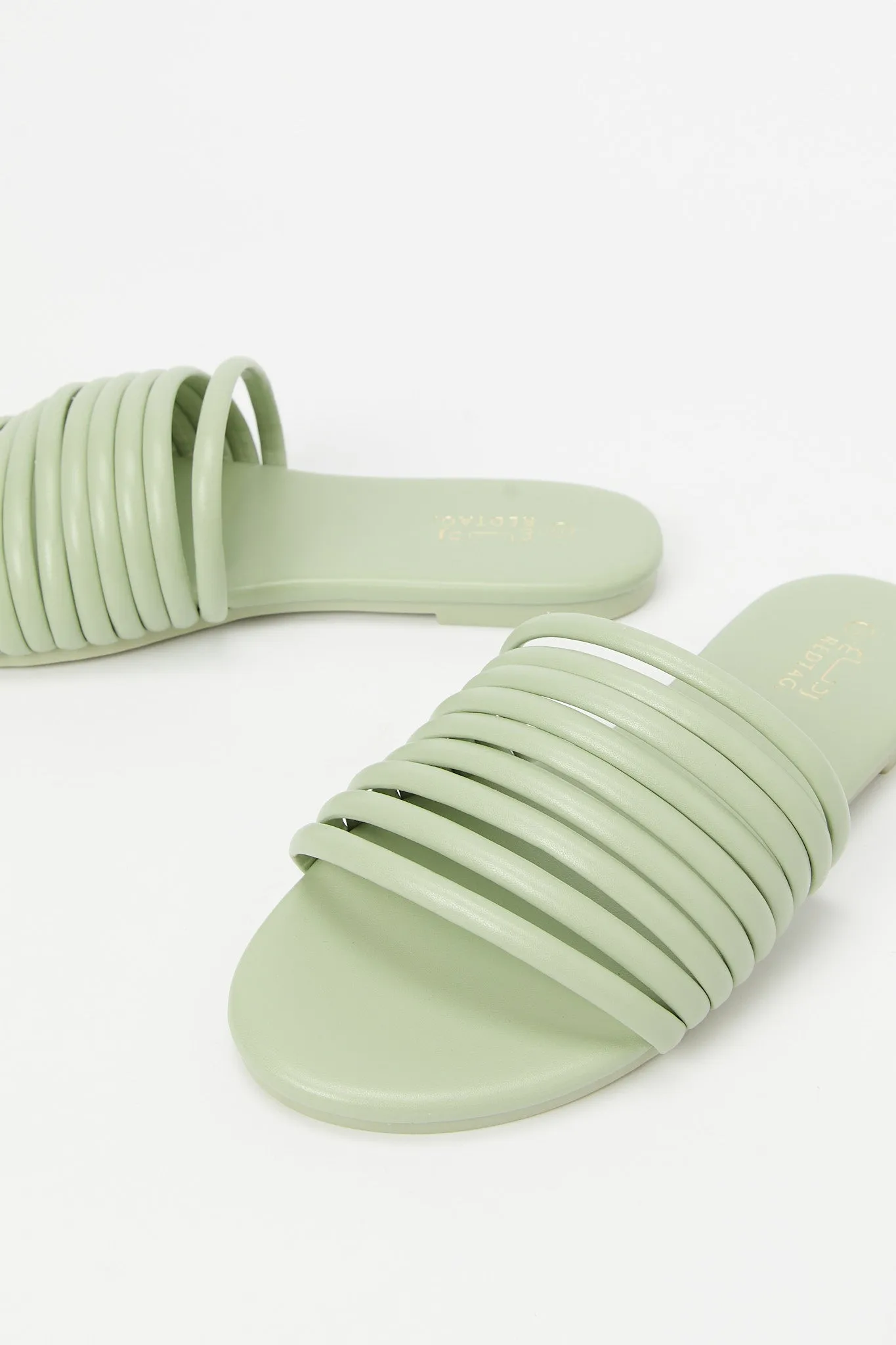 Mint Green Strappy Mule