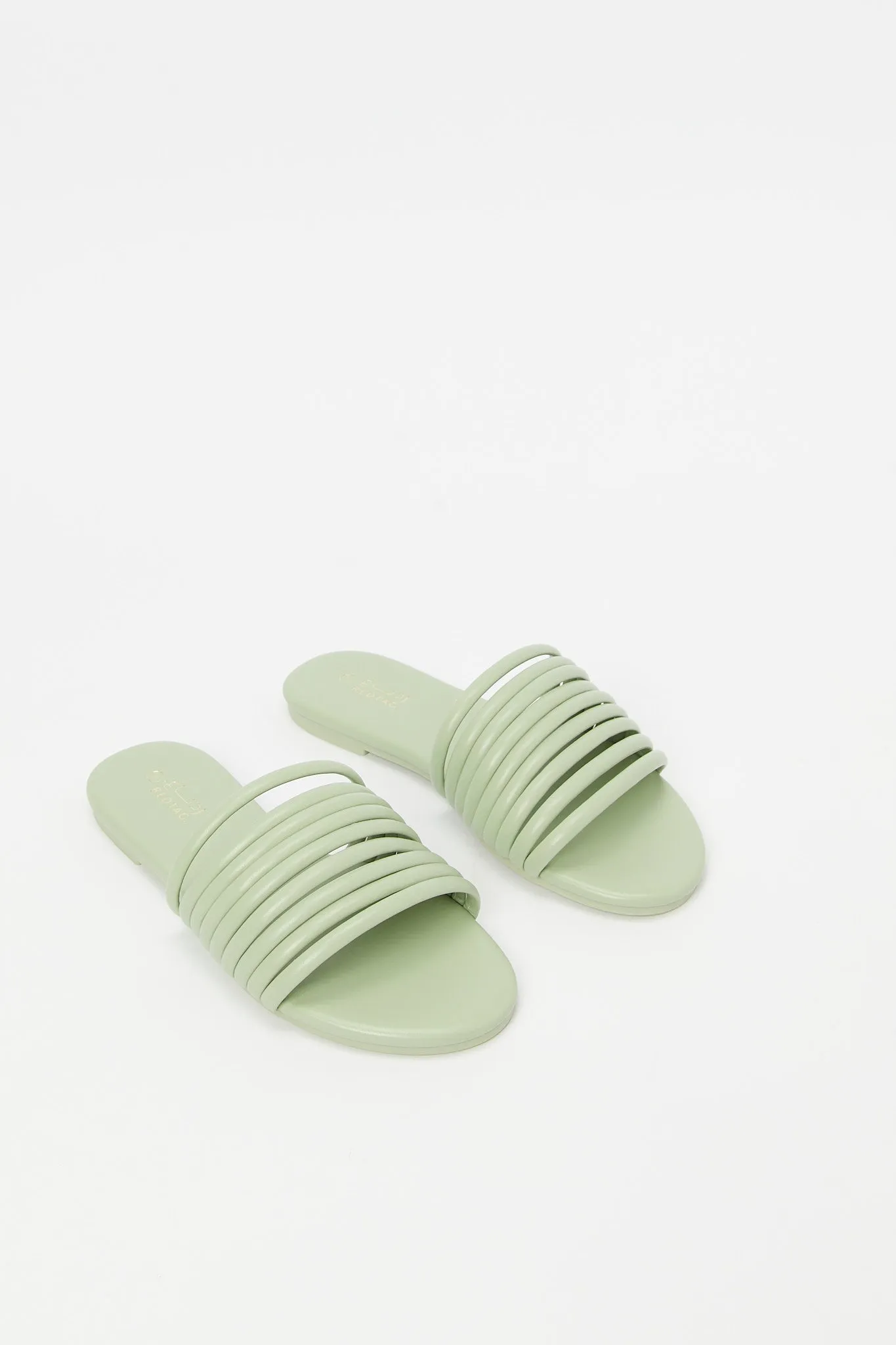 Mint Green Strappy Mule