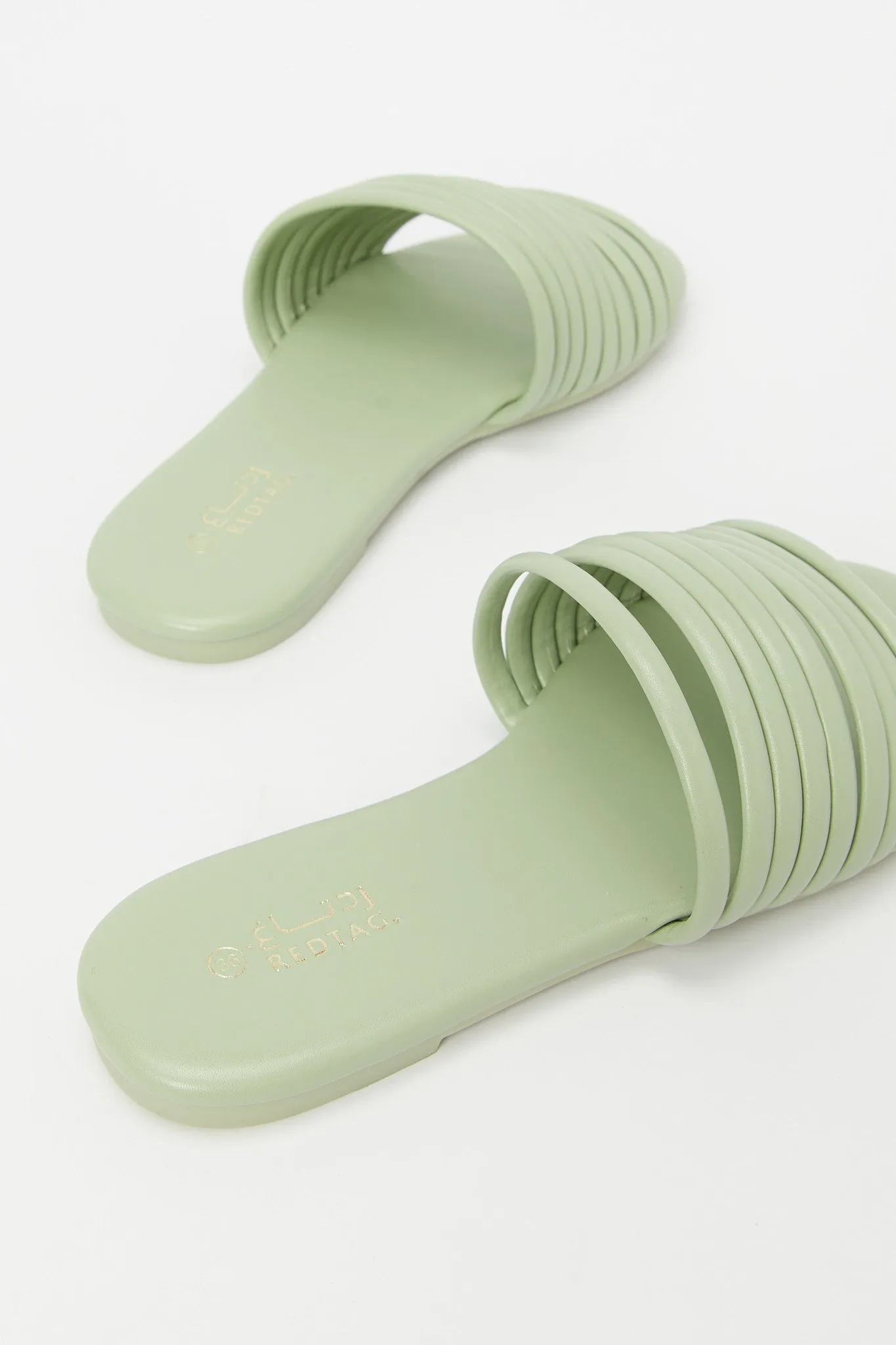 Mint Green Strappy Mule