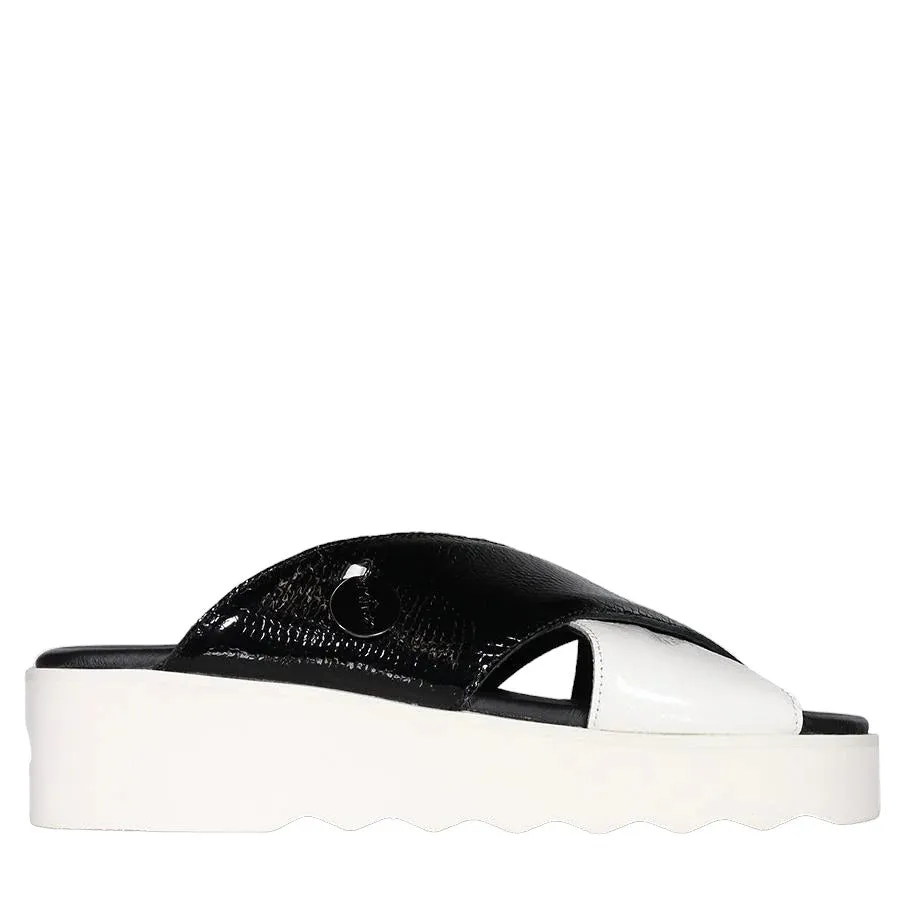 Minx July Crossover Patent Reptile Slide - Women's