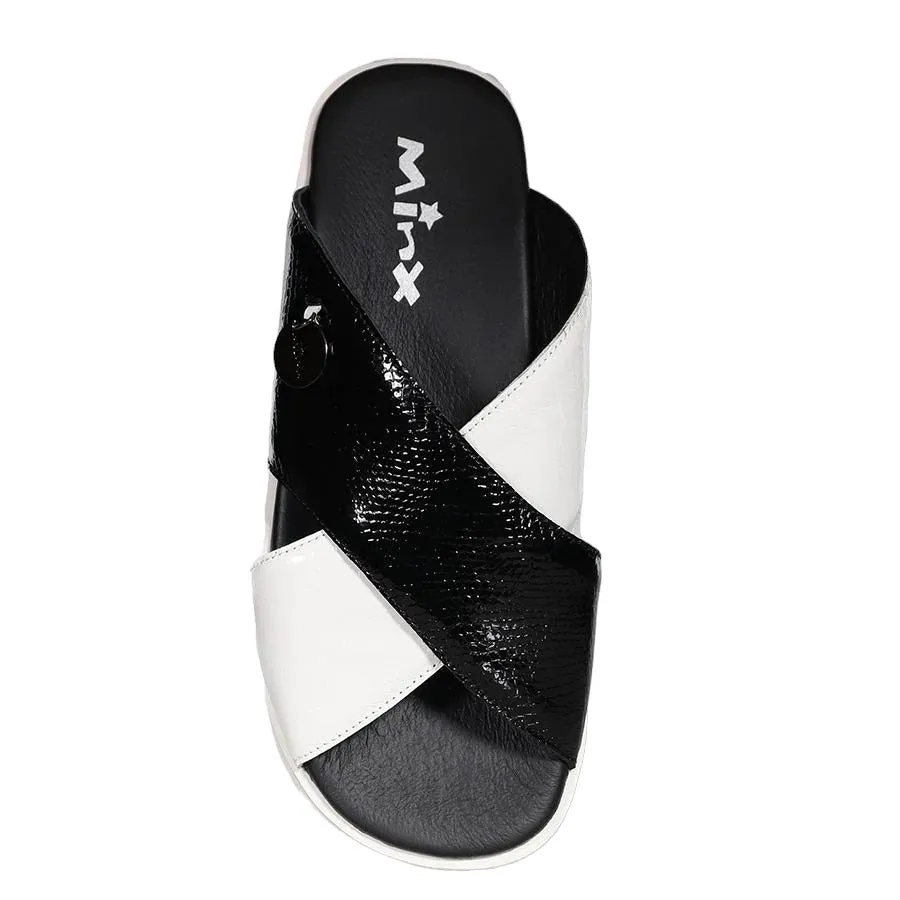 Minx July Crossover Patent Reptile Slide - Women's