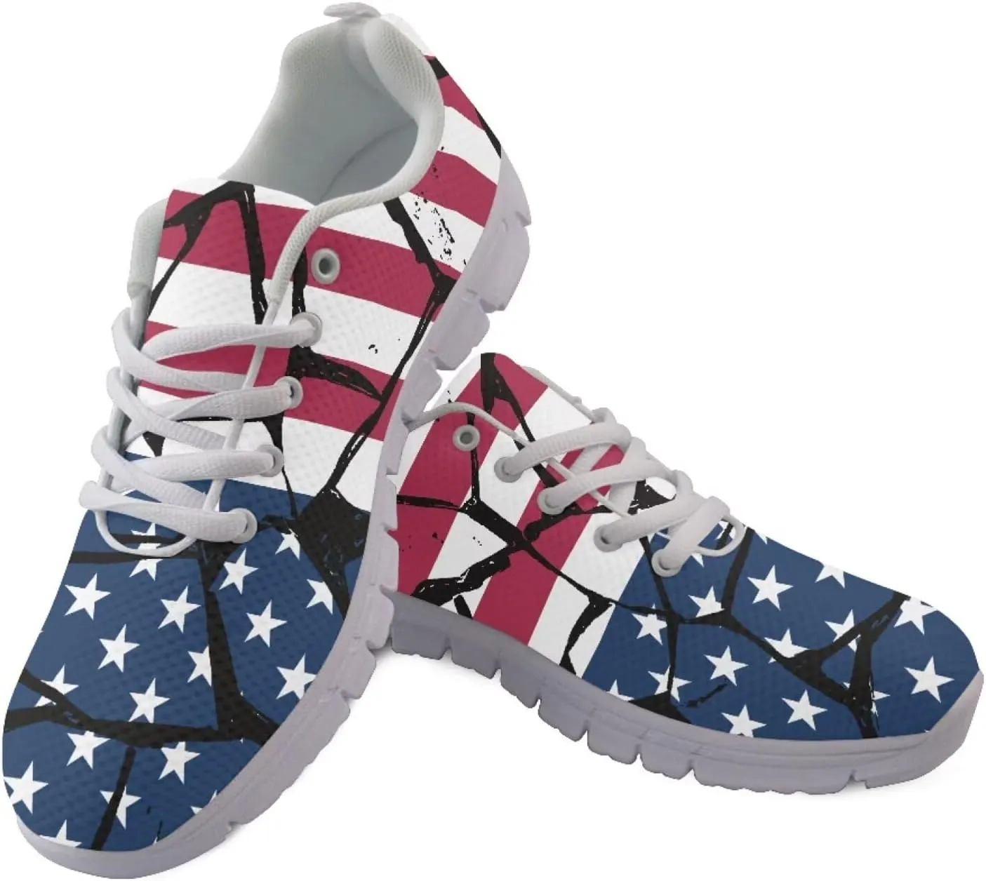 Modysero Walking Shoes Women Lightweight Non Slip Lace Up Sneakers for Outdoor Travel Casual Soft Daily Ladies Footwear