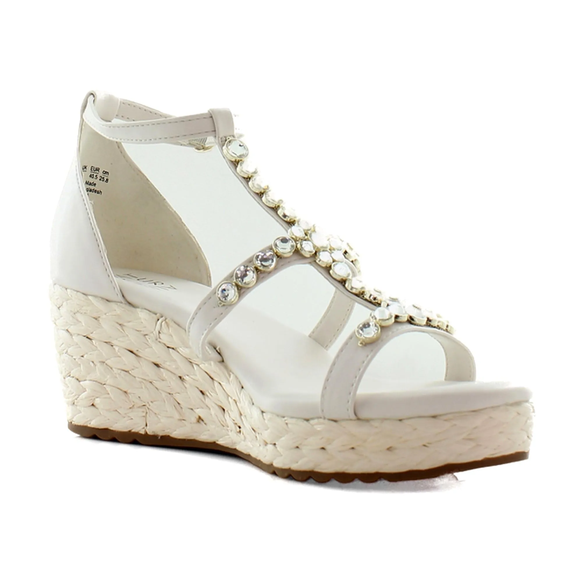 Naturalizer Womens Serena Strappy Wedge Sandal Warm White 9 M