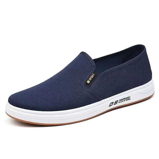 Navy Shoes Blue Massive price drop Lightweight Canvas Slip-On Superior Men's – Casual