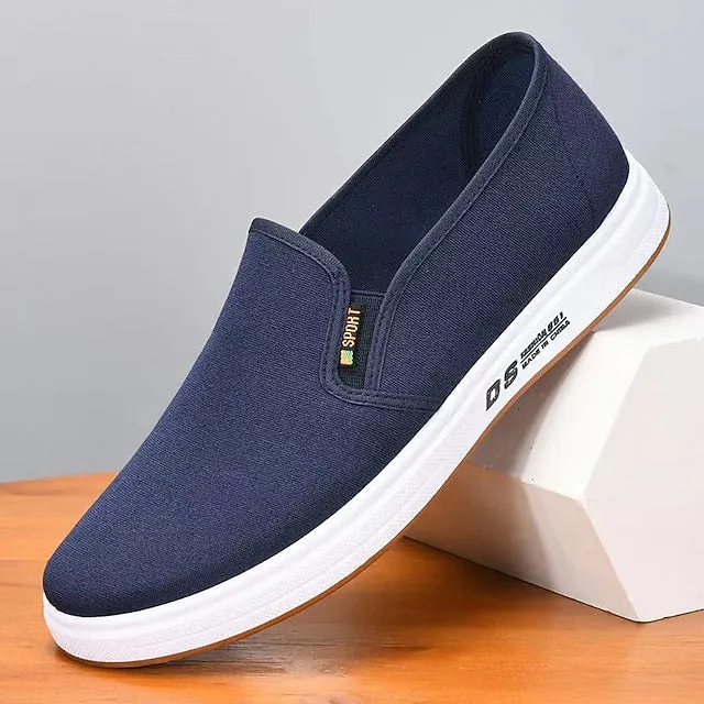 Navy Shoes Blue Massive price drop Lightweight Canvas Slip-On Superior Men's – Casual