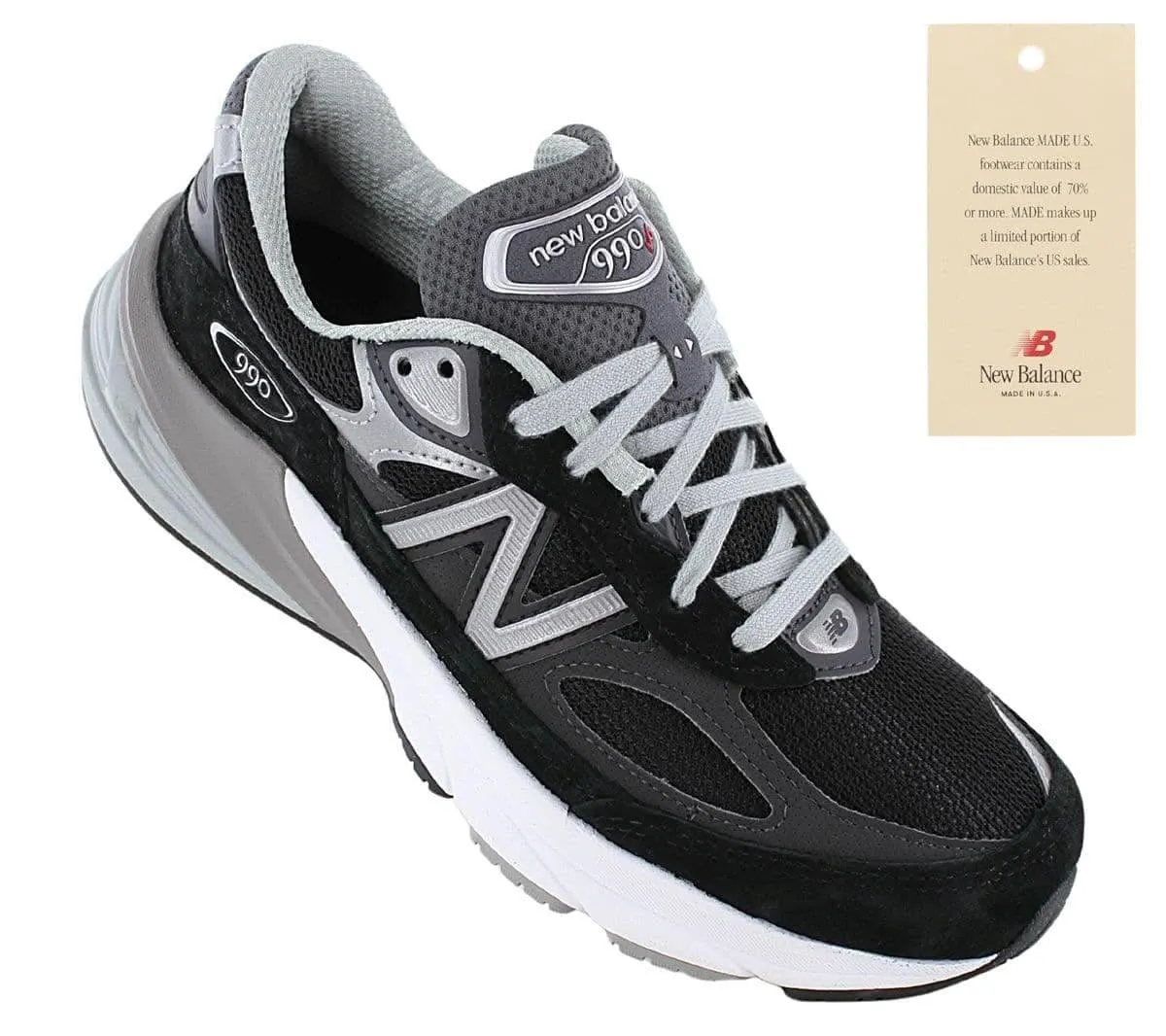 New Balance 990v6 - MADE in USA - Damen Sneakers Schuhe Schwarz W990BK6 990