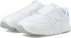 New Balance Baby 574 V1 Evolved New-B Hook & Loop Sneaker, White/Silver Metalic, 4 US Unisex Infant