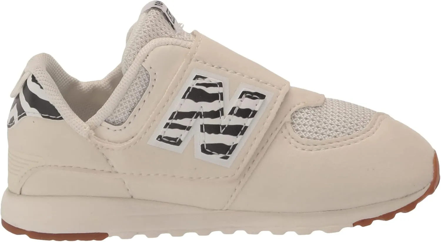 New Balance Girl's 574 New-b V1 Animal Hook and Loop Sneaker