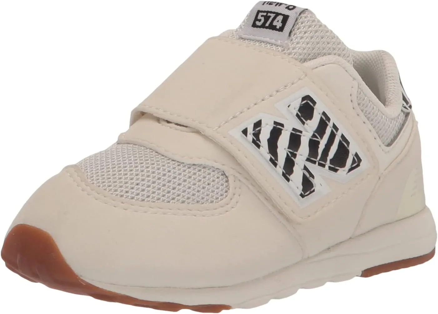 New Balance Girl's 574 New-b V1 Animal Hook and Loop Sneaker