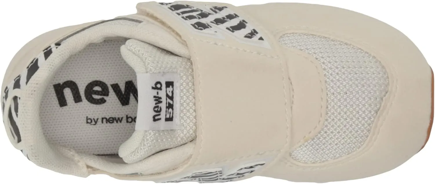 New Balance Girl's 574 New-b V1 Animal Hook and Loop Sneaker