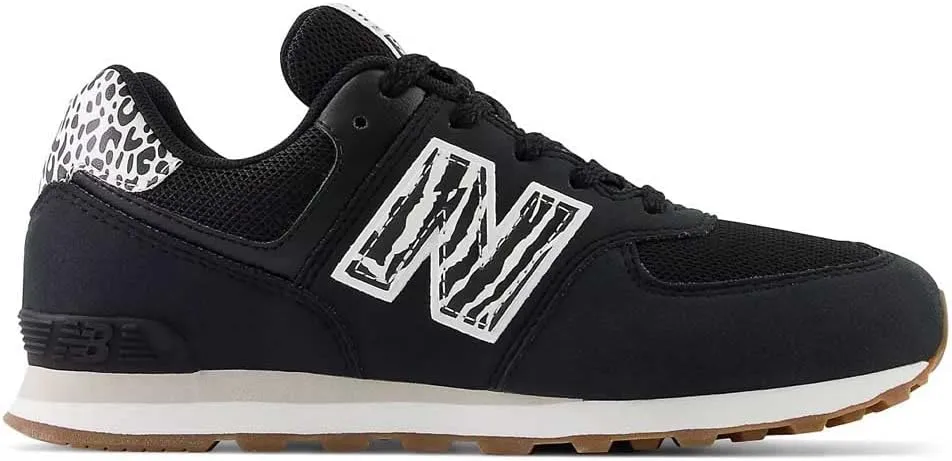 New Balance Girl's 574 V1 Animal Lace-up Sneaker