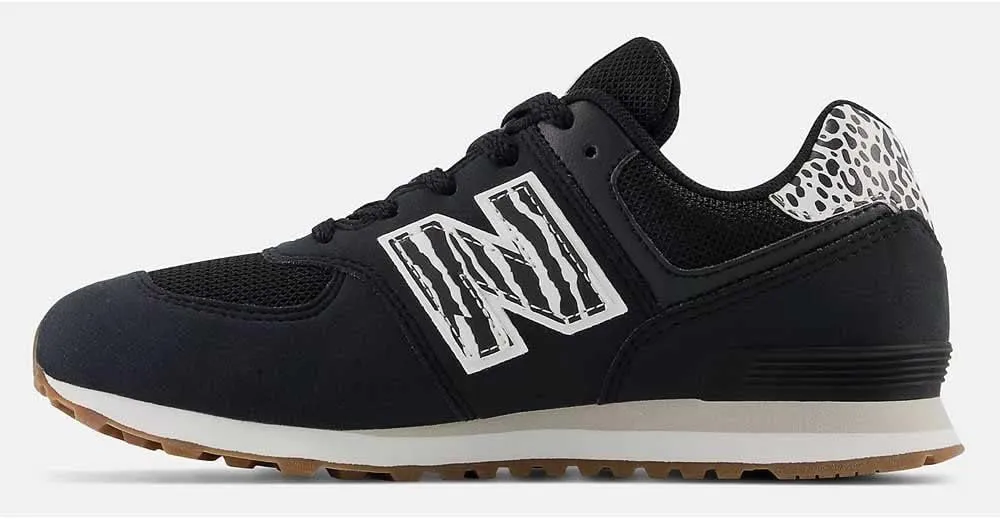New Balance Girl's 574 V1 Animal Lace-up Sneaker