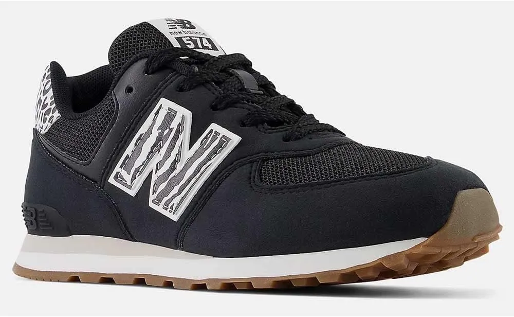 New Balance Girl's 574 V1 Animal Lace-up Sneaker