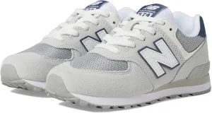 New Balance Kids 574 V1 70s Racing Lace-up Sneaker, Brighton Grey/Nb Navy, 11 US Unisex Little