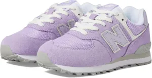New Balance Kids 574 V1 70s Racing Lace-up Sneaker, Lilac Glo/Bright Lavender, 13.5 Wide US Unisex Little