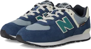 New Balance Kids 574 V1 70s Racing Lace-up Sneaker, Nb Navy/Slate Gray, 4.5 US Unisex Big