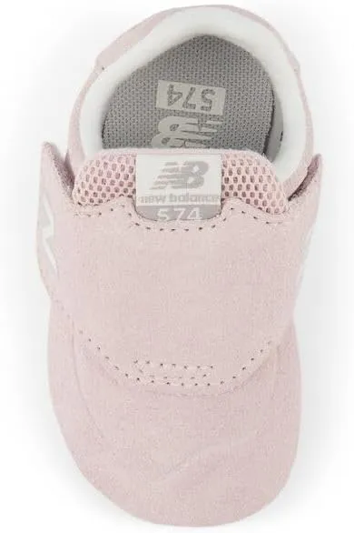 New Balance Unisex-Baby 574 V1 Hook and Loop Crib Sneaker