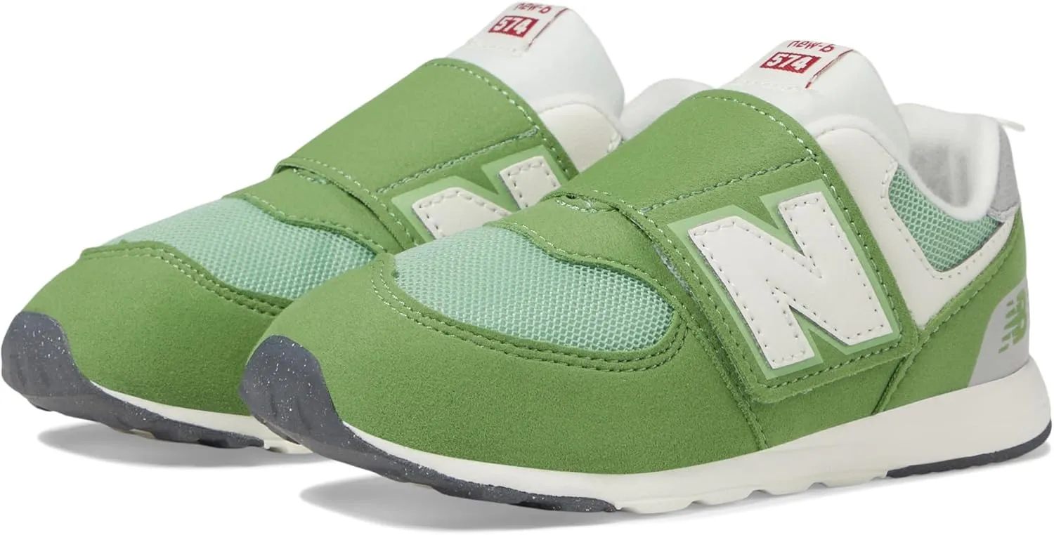 New Balance Unisex-Child 574 V1 70s Racing New-b Hook & Loop Sneaker