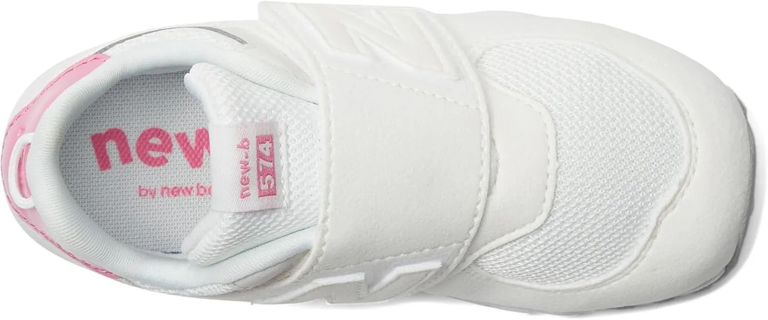 New Balance Unisex-Child 574 V1 70s Racing New-b Hook & Loop Sneaker