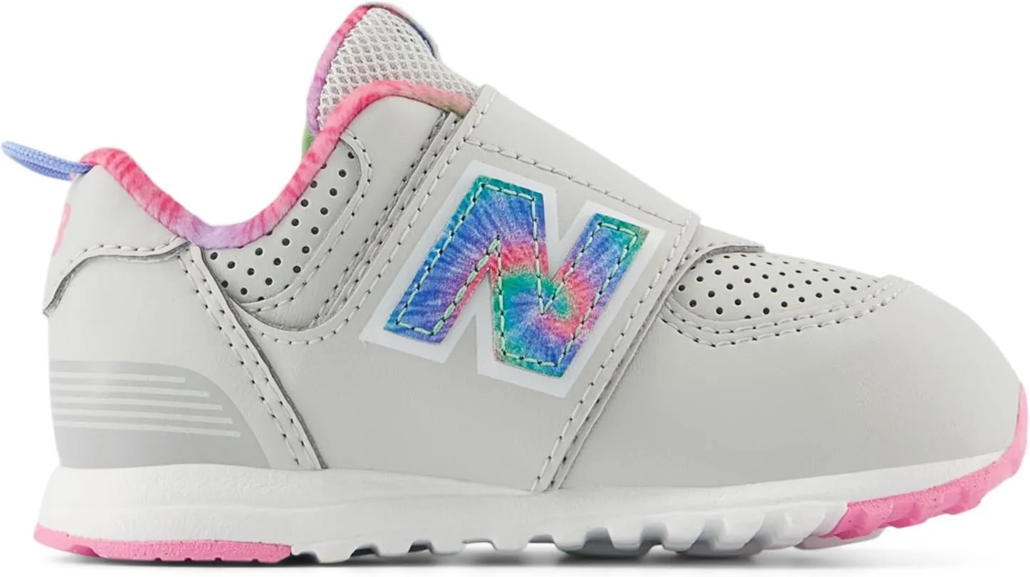 New Balance Unisex-Child 574 V1 70s Racing New-b Hook & Loop Sneaker