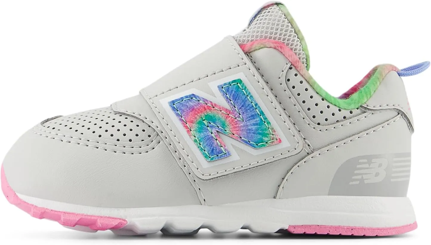 New Balance Unisex-Child 574 V1 70s Racing New-b Hook & Loop Sneaker