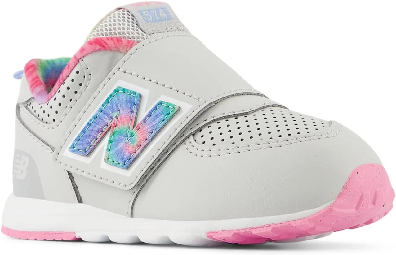 New Balance Unisex-Child 574 V1 70s Racing New-b Hook & Loop Sneaker