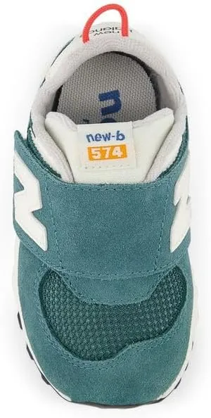New Balance Unisex-Child 574 V1 70s Racing New-b Hook & Loop Sneaker
