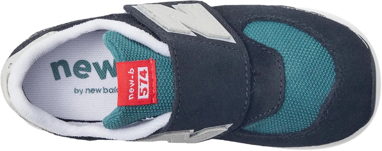 New Balance Unisex-Child 574 V1 History New-b Hook & Loop Sneaker