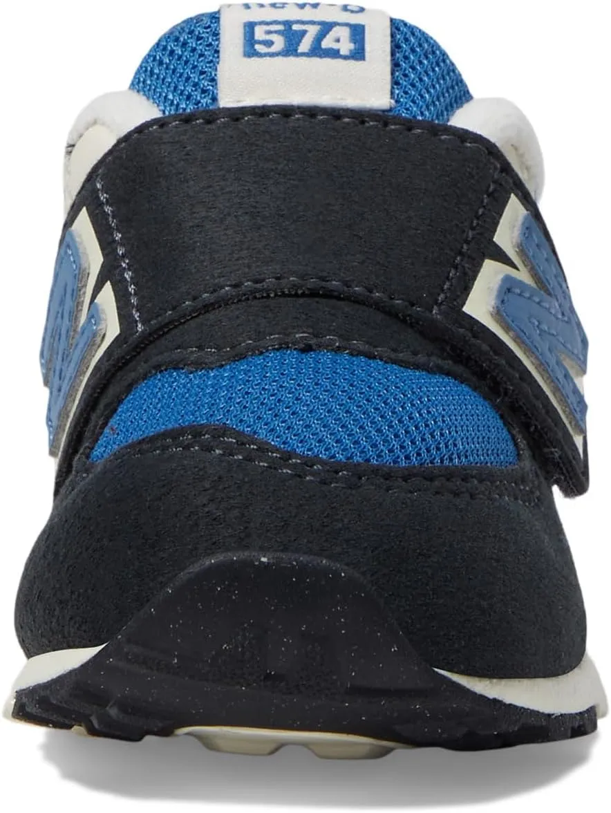 New Balance Unisex-Child 574 V1 Varsity Suede New-b Hook and Loop Sneaker