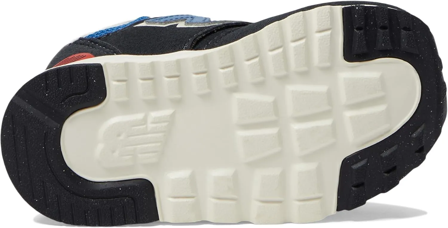 New Balance Unisex-Child 574 V1 Varsity Suede New-b Hook and Loop Sneaker