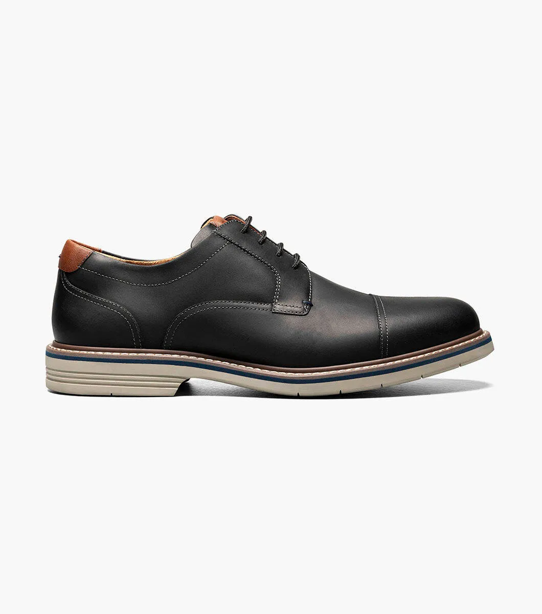 Norwalk Cap Toe Oxford- Black CH| Florsheim