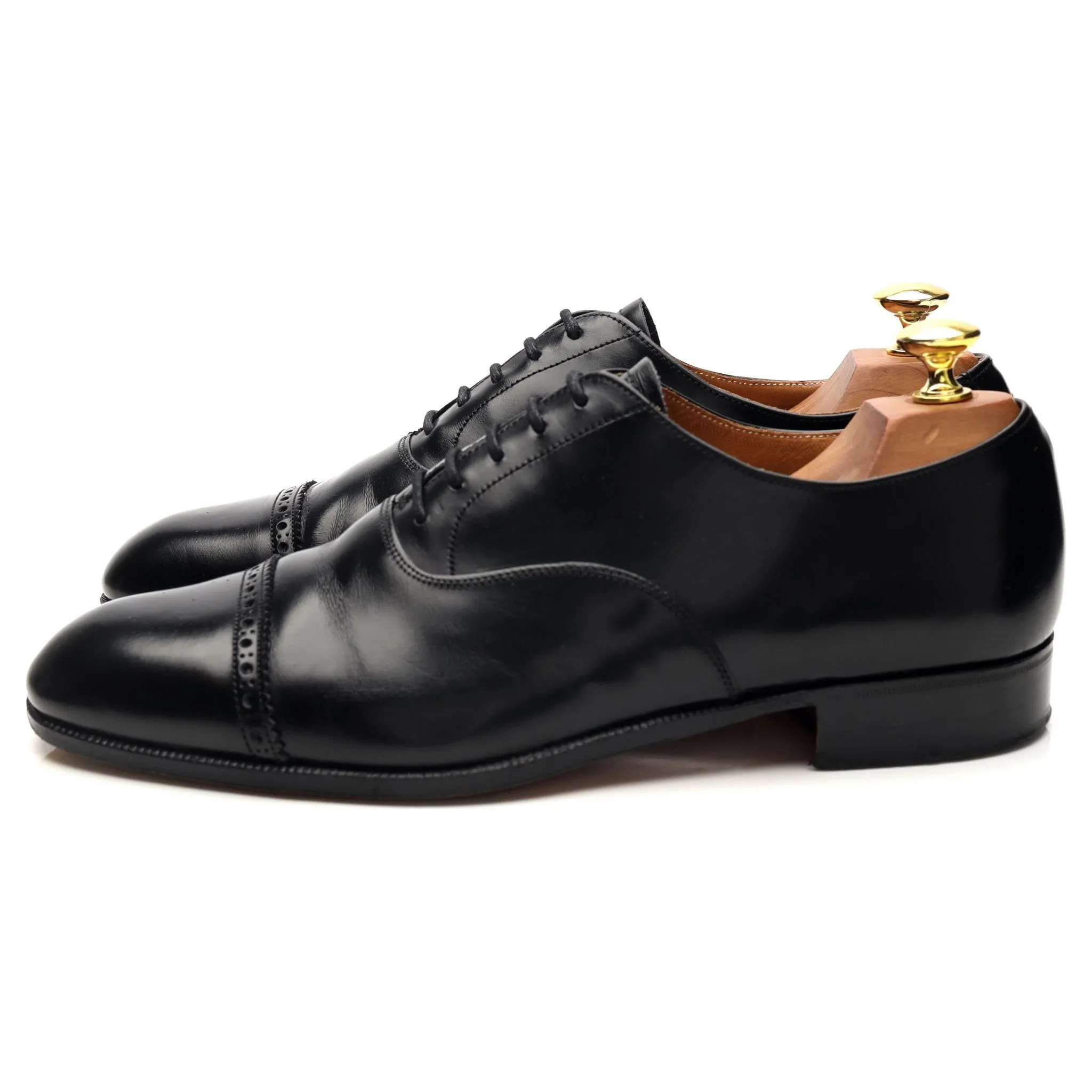 'Norwich' Black Leather Oxford UK 8 F