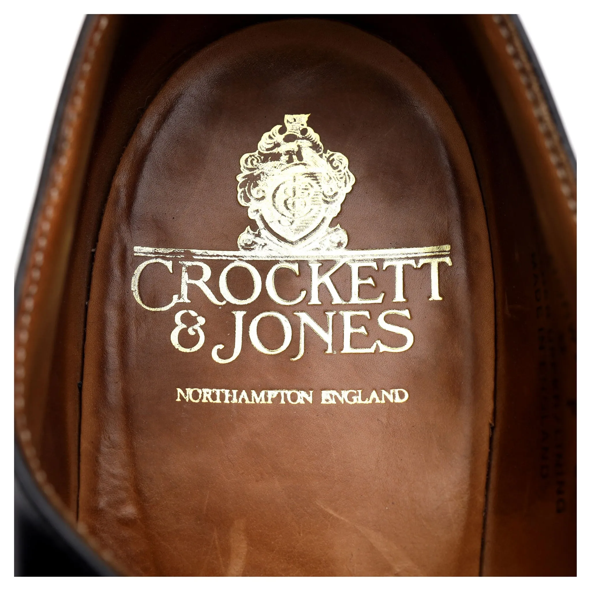 'Norwich' Black Leather Oxford UK 8 F