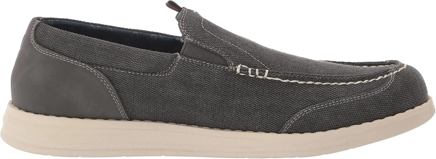Nunn Bush Men's Brewski Canvas Moccasin Toe Slip-on Comfortable & Lightweight Loafer