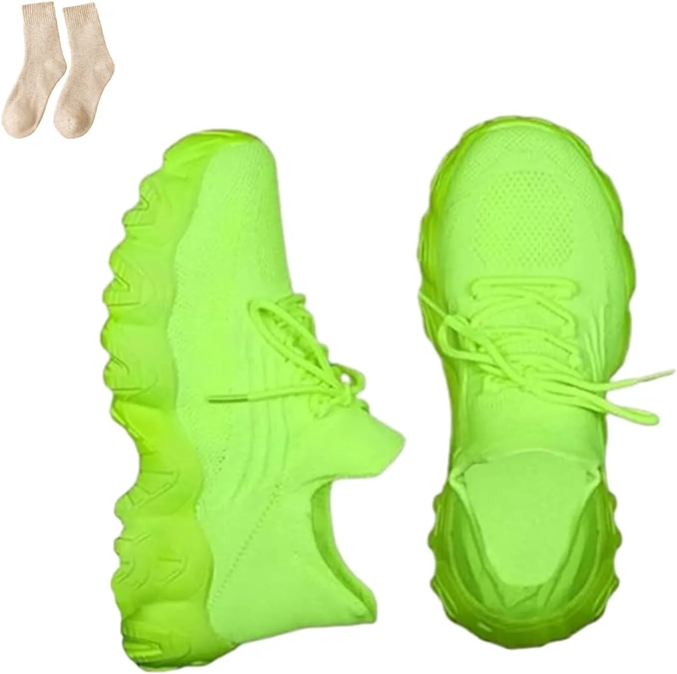 Nursebabes Sneakers, Quivale Shoes for Women, Breathable Non-Slip Lightweight Lace up Mesh Orthopedic Running Sneakers
