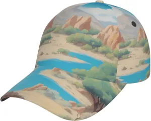 Oasis in The Desert Casual and Fashionable Curved Brim hat, Suitable for Outdoor Sports, Leisure, Baseball, Travel, Daily wear Baseball Cap