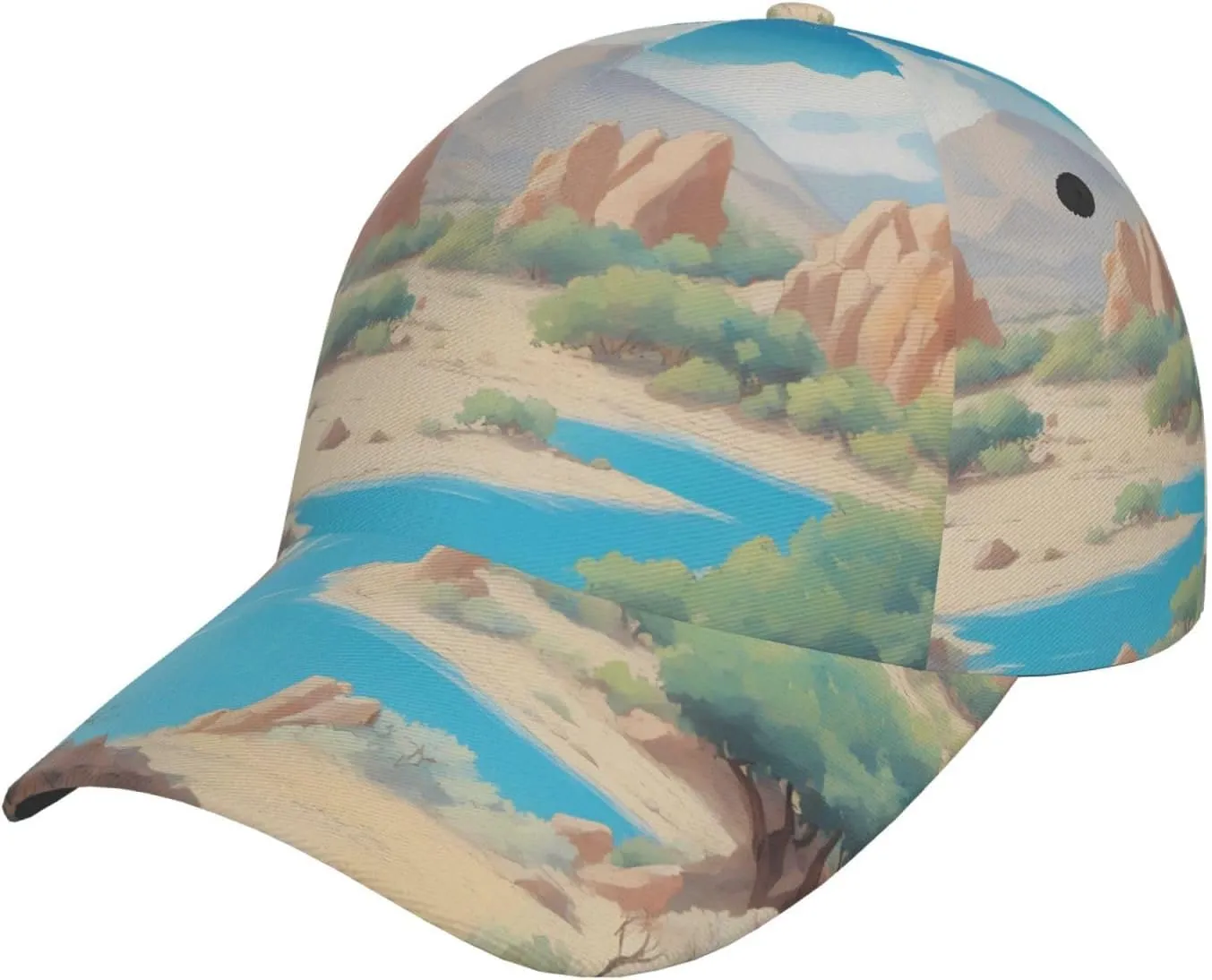 Oasis in The Desert Casual and Fashionable Curved Brim hat, Suitable for Outdoor Sports, Leisure, Baseball, Travel, Daily wear Baseball Cap