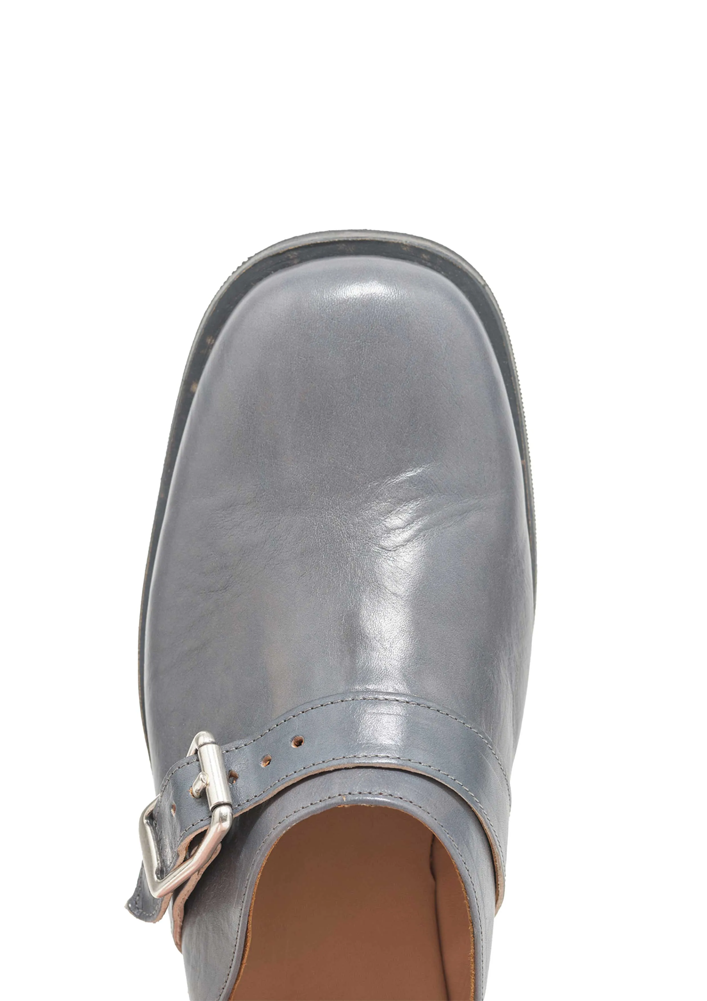 OUR LEGACY - CAMION MULE DEEP SKY LEATHER