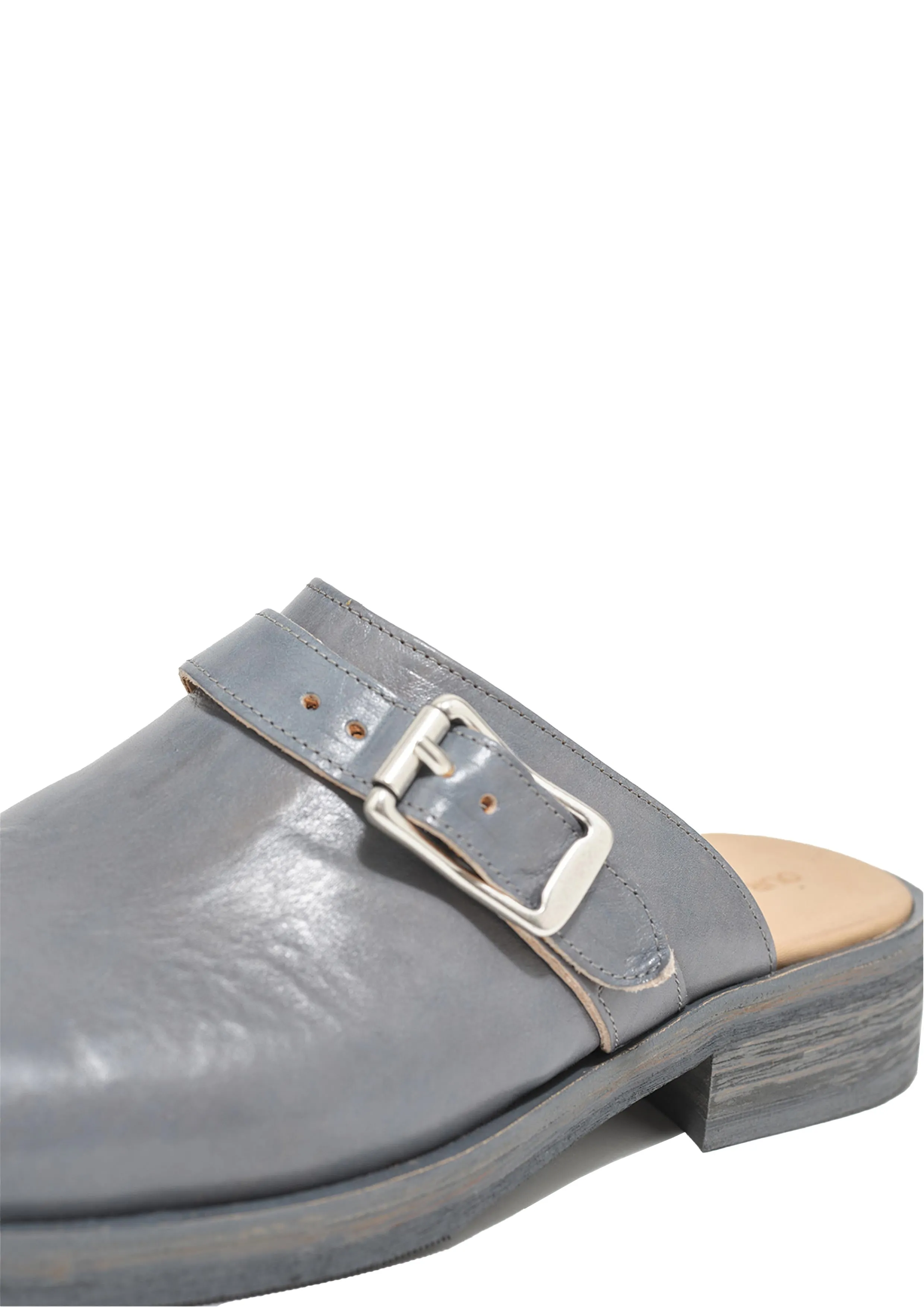 OUR LEGACY - CAMION MULE DEEP SKY LEATHER
