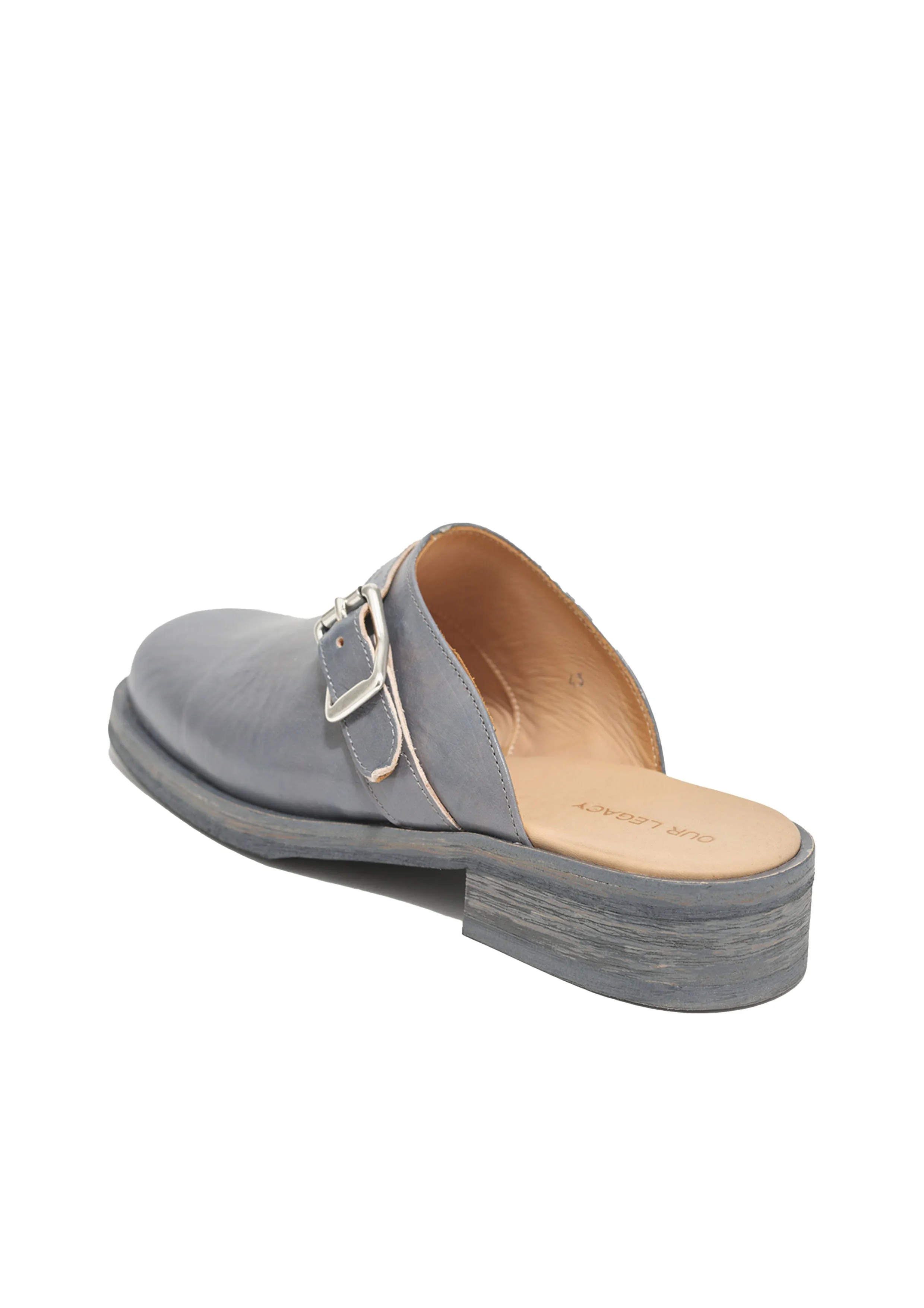 OUR LEGACY - CAMION MULE DEEP SKY LEATHER