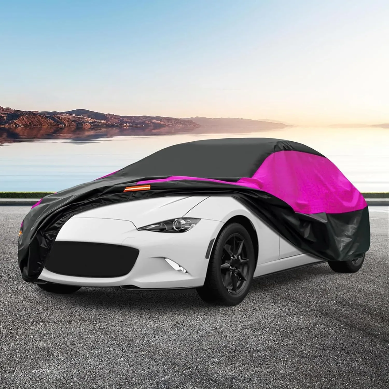 Outdoor Car Cover Compatible with Chevrolet Le Baron Convertible 1986-1996 Waterproof All Weather Breathable Large Car Cover,with Zipper,Custom Full Car Covers,Suitable for All Seasons(05)