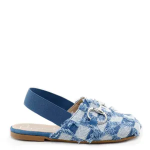 Papanatas Jean Square Buckle Mule