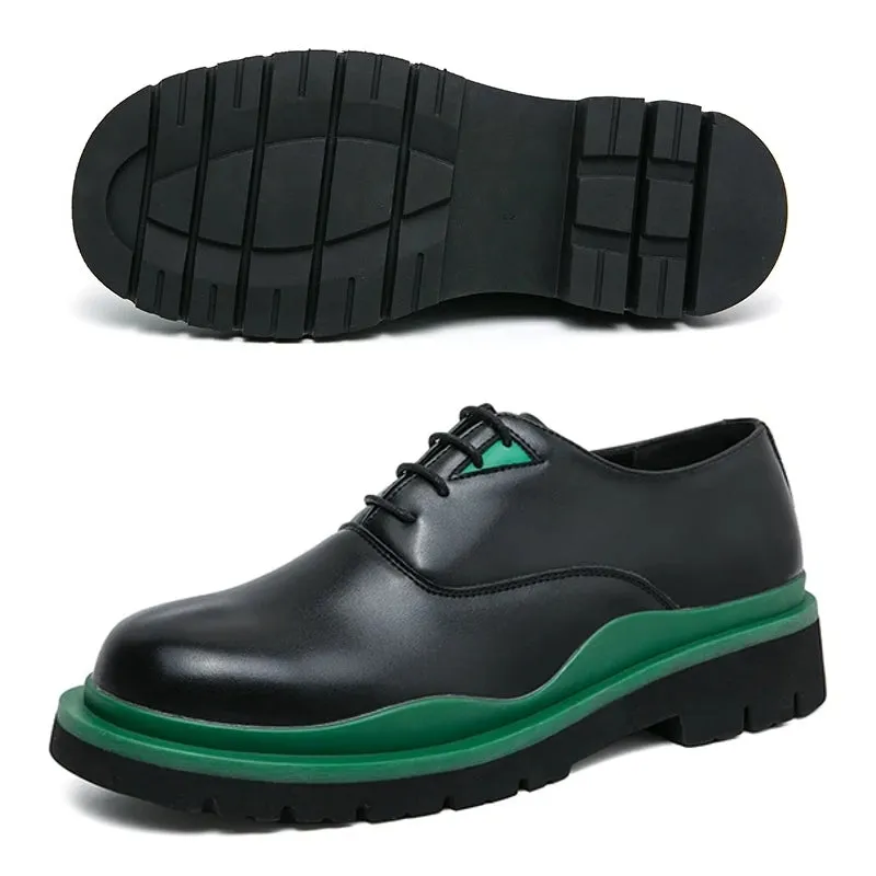 Patent Leather Oxford Men Shoes