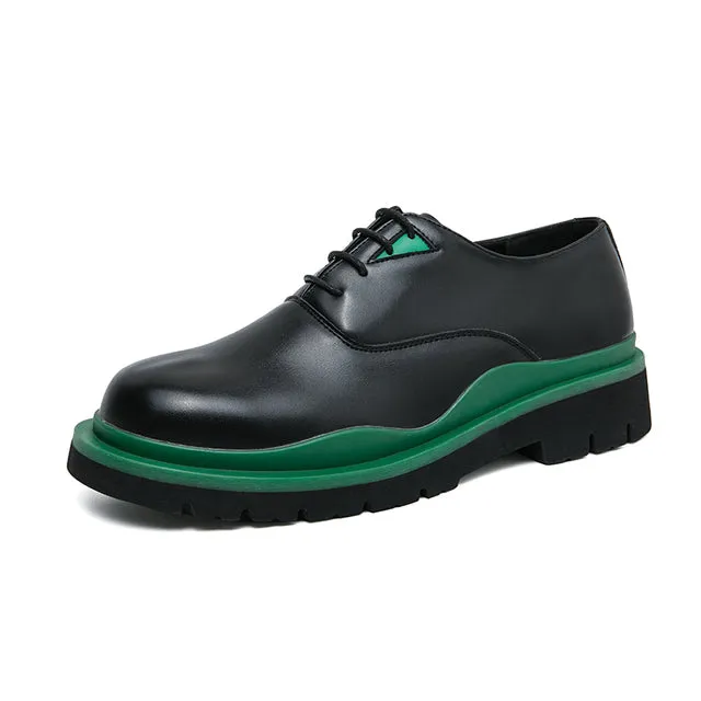Patent Leather Oxford Men Shoes
