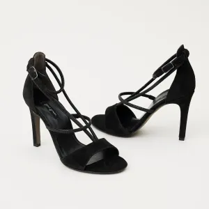 Paul Green Black Suede Sandals