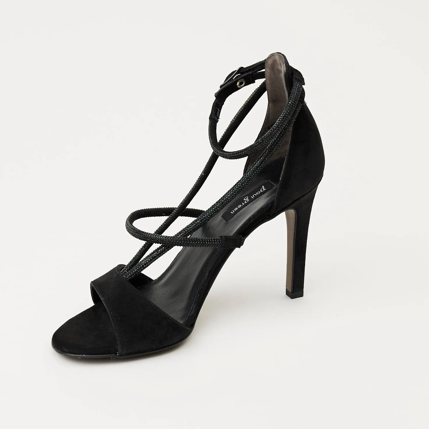 Paul Green Black Suede Sandals